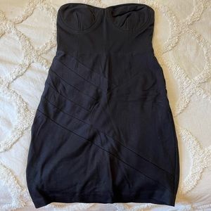 Express Strapless Black Dress